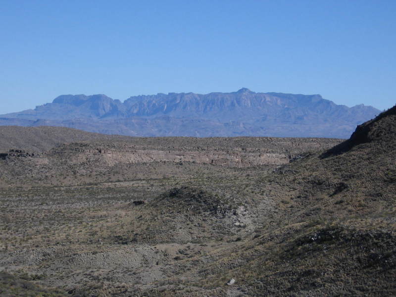 Chisos Mtns from Mesa Anguila