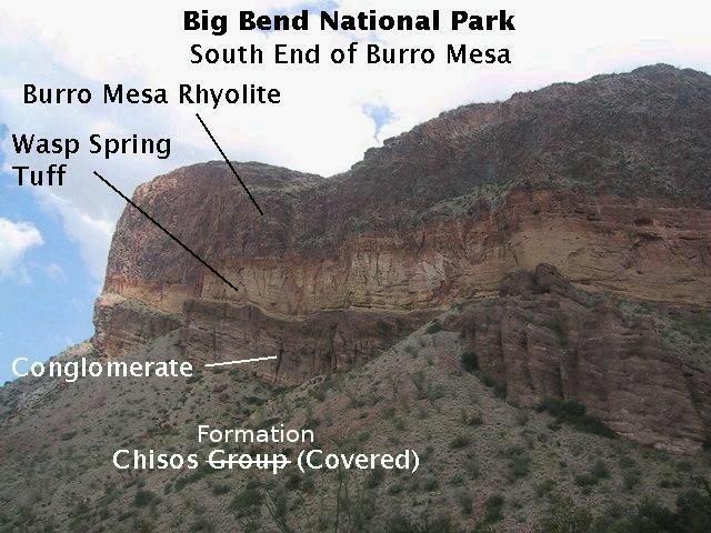 Burro Mesa Stratigraphy